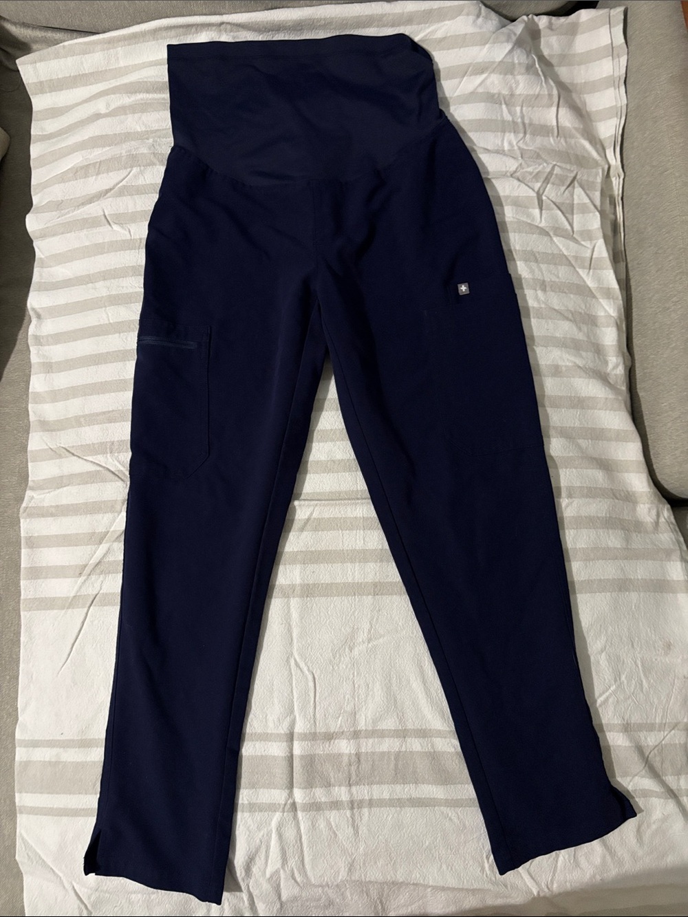 Figs Navy Maternity YOLA Pants